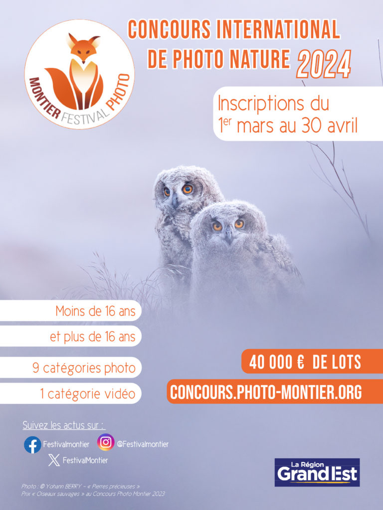 Affiche du concours photo nature 2024 de Montier